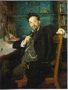 Richard Bergh Portrait of professor Karl Warburg oil painting picture wholesale